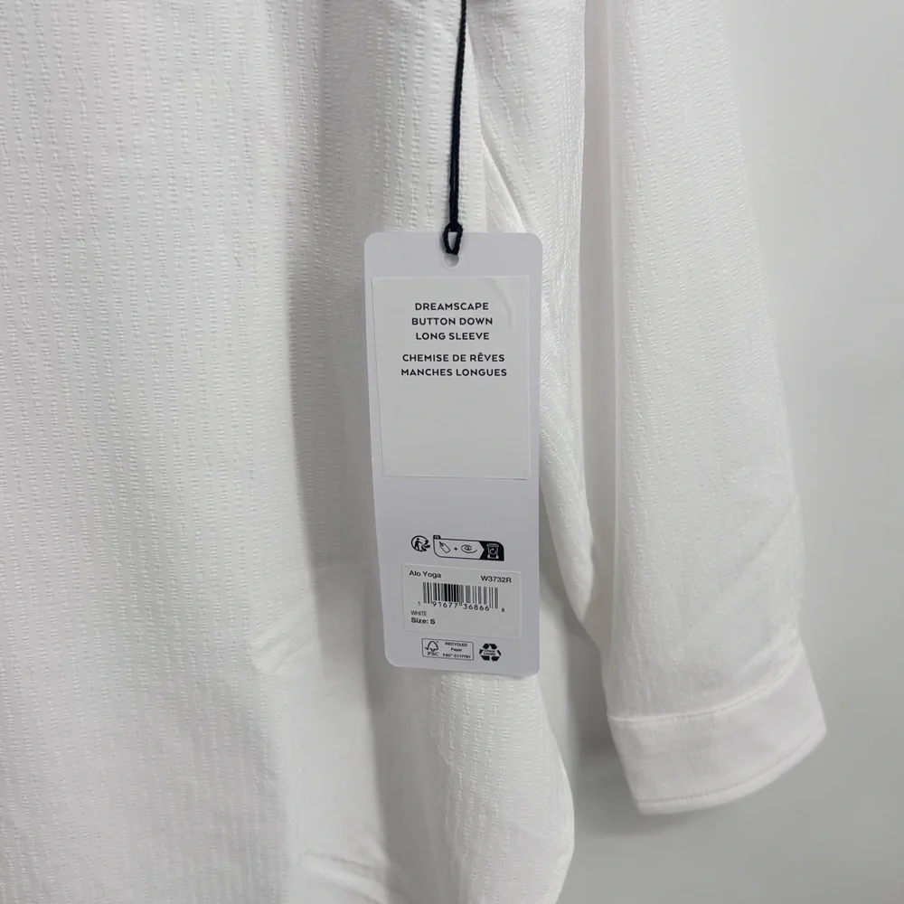 NWT ALO Yoga dreamscape button front long sleeve shirt Size Small - Picture 7 of 13